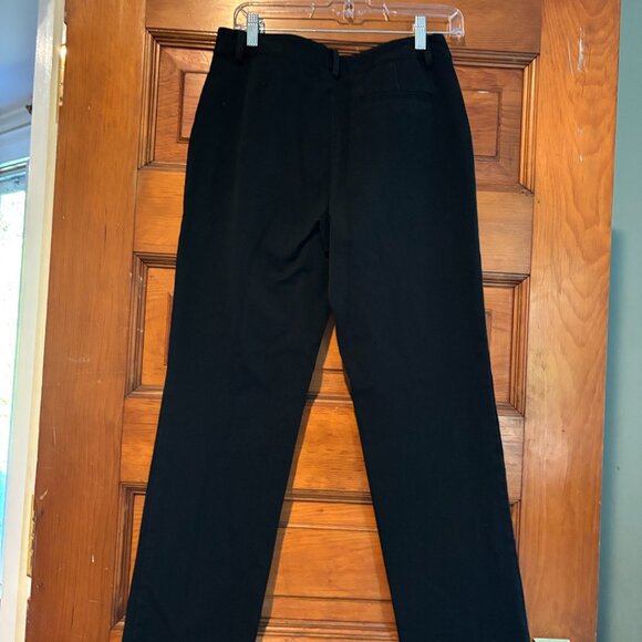 RALPH LAUREN FLAT FRONT Black COTTON TROUSERS - Picture 4 of 4